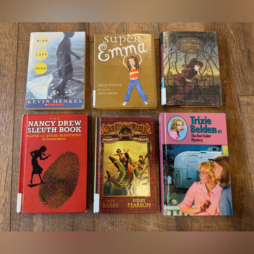 Bundle of Young Adult Books 6 Books Enola Holmes, Nancy Drew, Trixie Belden